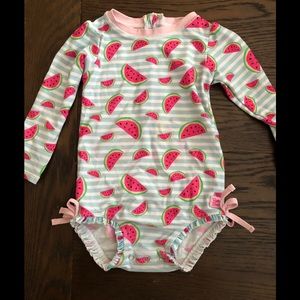 Ruffle Butts rash guard one piece 2t bathing suit